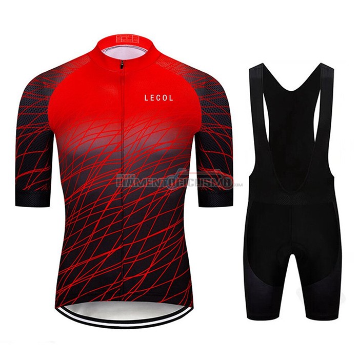 Abbigliamento Ciclismo Le Col Manica Corta 2020 Nero Rosso